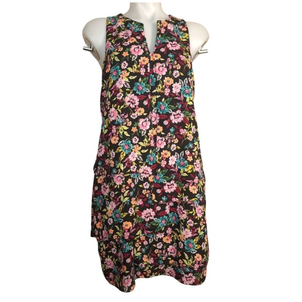 Banana Republic Women's Midi-Dress Multicolor S Lined Sleeveless‎ Pullover